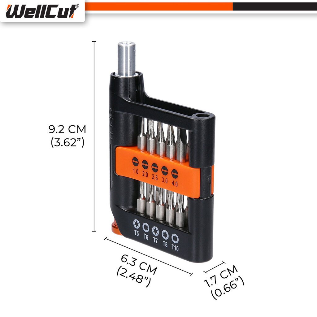 Ruuvimeisselisarja 21kpl. WellCut® WC-MPS21U hinta ja tiedot | Käsityökalut | hobbyhall.fi