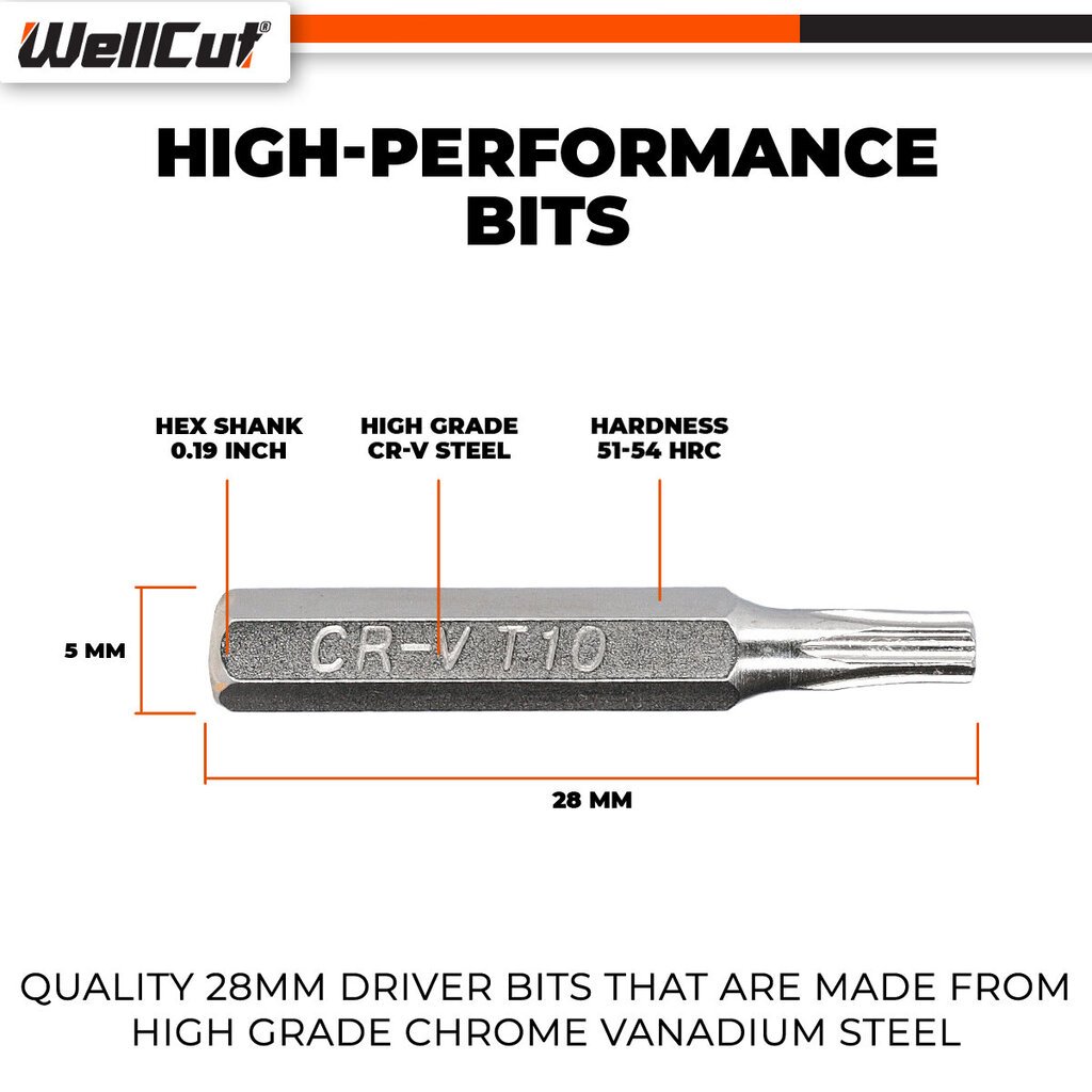 Ruuvimeisselisarja 21kpl. WellCut® WC-MPS21U hinta ja tiedot | Käsityökalut | hobbyhall.fi