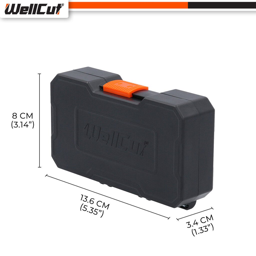 Ruuvimeisselin kärkisarja 42kpl. WellCut® WC-SDB42U hinta ja tiedot | Käsityökalut | hobbyhall.fi