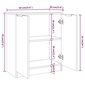 vidaXL Senkki ruskea tammi 60x30x70 cm tekninen puu hinta ja tiedot | Olohuoneen kaapit ja lipastot | hobbyhall.fi