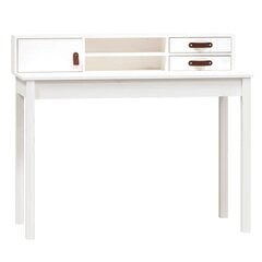 vidaXL Työpöytä valkoinen 110x50x93 cm täysi mänty hinta ja tiedot | Tietokonepöydät ja työpöydät | hobbyhall.fi