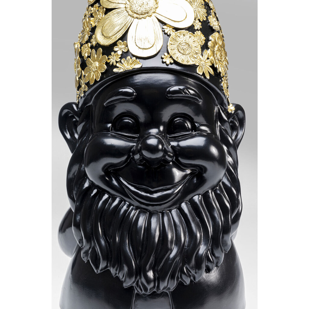 Koristefiguuri Gnome Standing Black Gold 61cm hinta ja tiedot | Sisustustuotteet | hobbyhall.fi