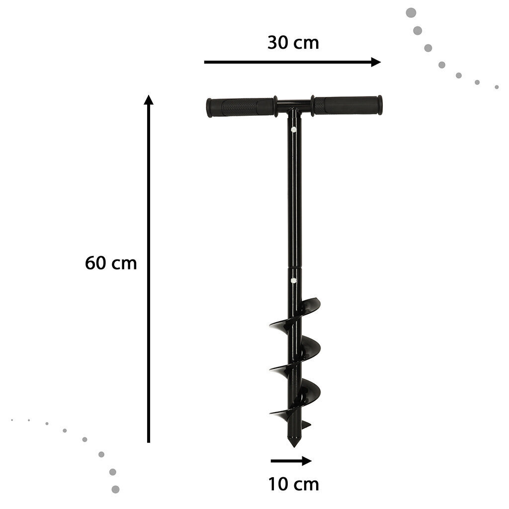 Käsikäyttöinen puutarhapora istutukseen, 60 x 10 cm hinta ja tiedot | Puutarhatyökalut | hobbyhall.fi