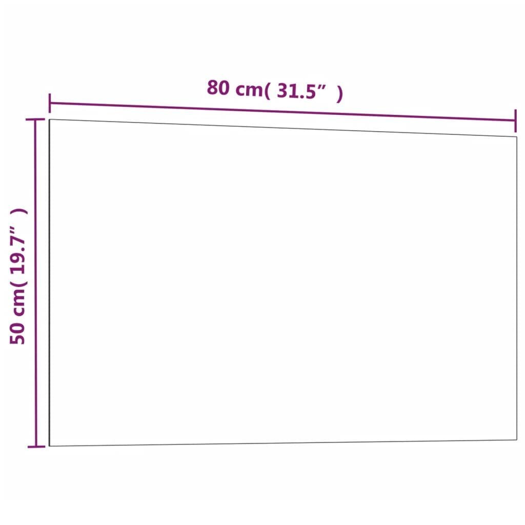 vidaXL Seinäkiinnitteinen magneettitaulu musta 80x50 cm karkaistu lasi hinta ja tiedot | Toimistotarvikkeet | hobbyhall.fi