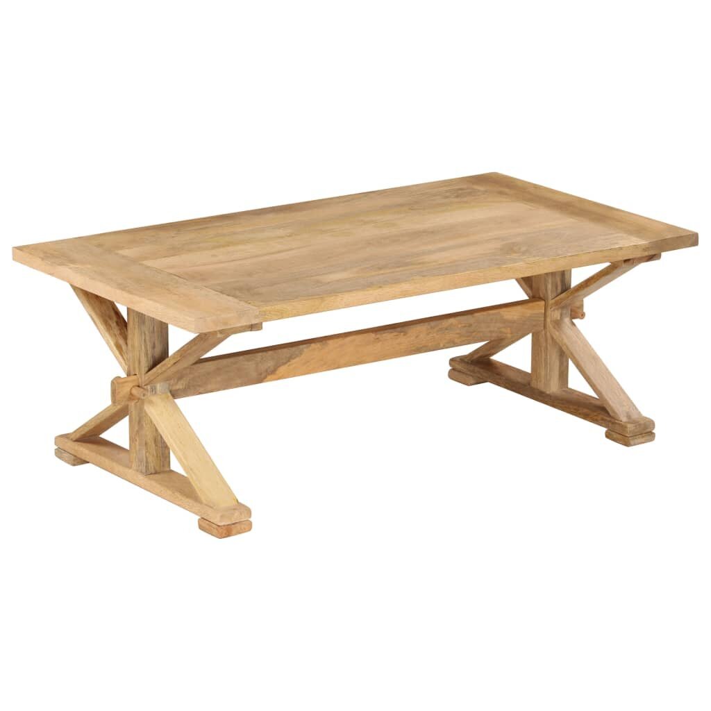 vidaXL Sohvapöytä 110x60x40 cm täysi mangopuu hinta ja tiedot | Sohvapöydät | hobbyhall.fi