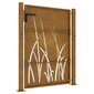 vidaXL Puutarhaportti 105x155 cm corten teräs ruohokuvio hinta ja tiedot | Aidat ja tarvikkeet | hobbyhall.fi