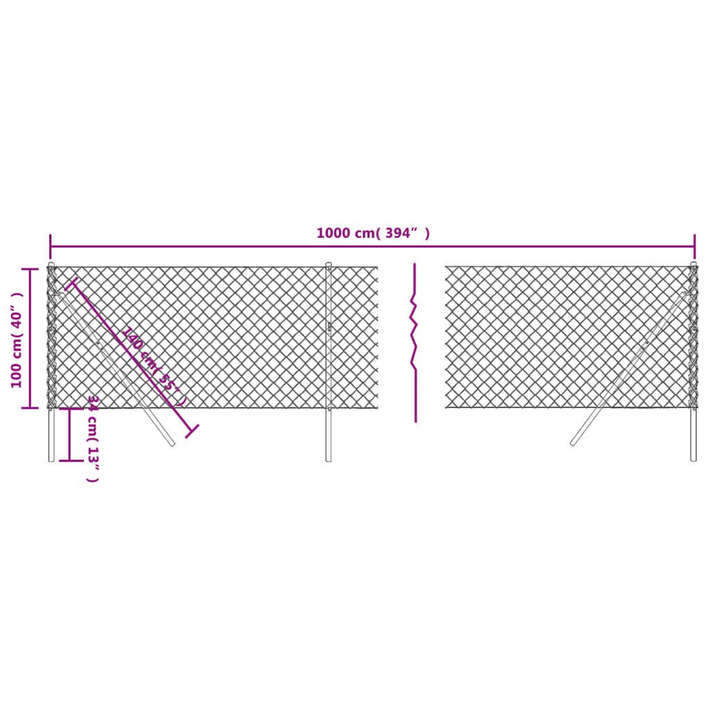 vidaXL Verkkoaita vihreä 1x10 m hinta ja tiedot | Aidat ja tarvikkeet | hobbyhall.fi