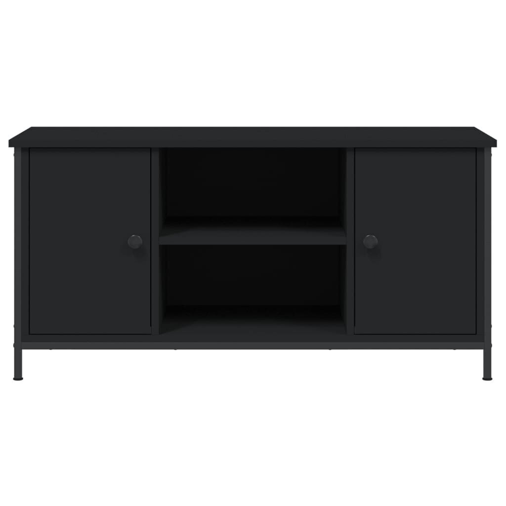 vidaXL TV-taso musta 100x40x50 cm tekninen puu hinta ja tiedot | TV-tasot | hobbyhall.fi