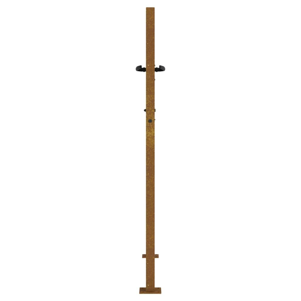 vidaXL Puutarhaportti 105x155 cm corten teräs bambukuvio hinta ja tiedot | Aidat ja tarvikkeet | hobbyhall.fi