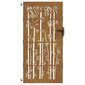 vidaXL Puutarhaportti 85x175 cm corten teräs bambukuvio hinta ja tiedot | Aidat ja tarvikkeet | hobbyhall.fi