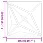 vidaXL Seinäpaneelit 12 kpl musta 50x50 cm EPS 3 m² tähti hinta ja tiedot | Sisustuspaneelit | hobbyhall.fi