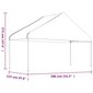 vidaXL Huvimaja katolla valkoinen 20,07x5,88x3,75 m polyeteeni hinta ja tiedot | Puutarhapaviljongit | hobbyhall.fi