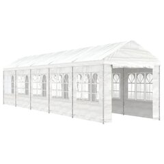 vidaXL Huvimaja katolla valkoinen 11,15x2,28x2,69 m polyeteeni hinta ja tiedot | Puutarhapaviljongit | hobbyhall.fi