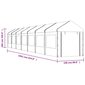 vidaXL Huvimaja katolla valkoinen 15,61x2,28x2,69 m polyeteeni hinta ja tiedot | Puutarhapaviljongit | hobbyhall.fi