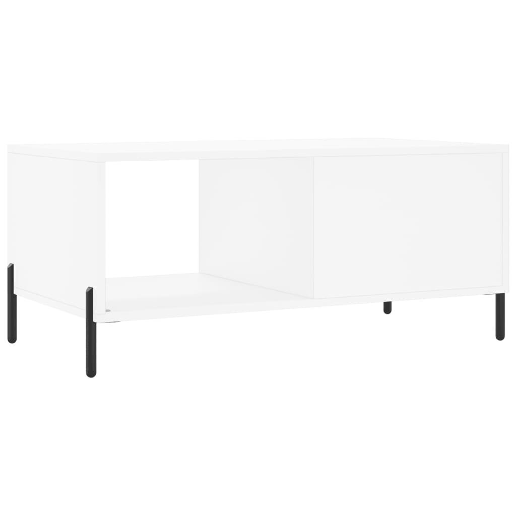 vidaXL Sohvapöytä valkoinen 90x50x40 cm tekninen puu hinta ja tiedot | Sohvapöydät | hobbyhall.fi