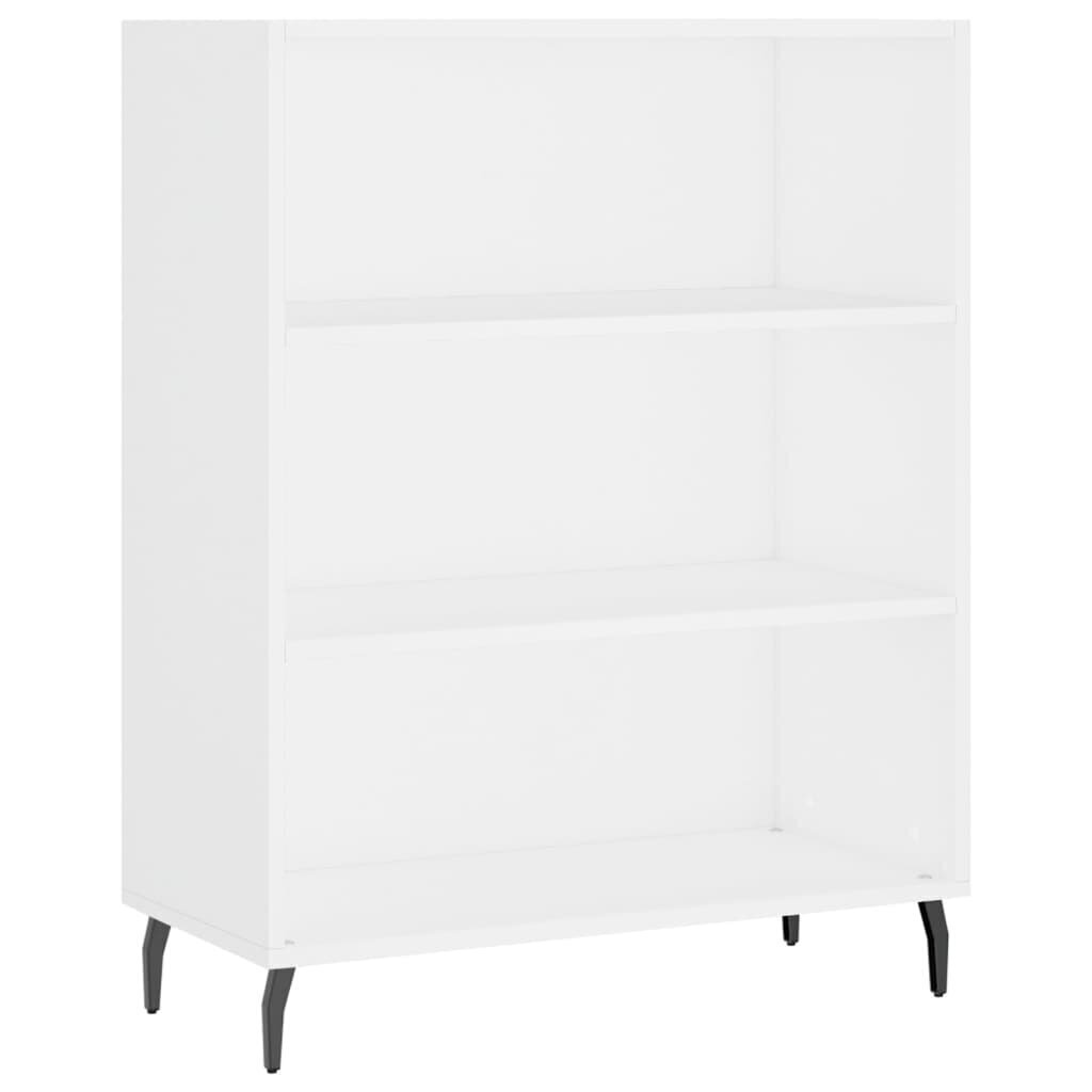 vidaXL Hyllykaappi valkoinen 69,5x32,5x90 cm tekninen puu hinta ja tiedot | Olohuoneen kaapit ja lipastot | hobbyhall.fi