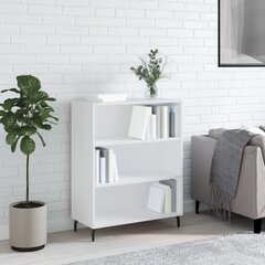 vidaXL Hyllykaappi valkoinen 69,5x32,5x90 cm tekninen puu hinta ja tiedot | Olohuoneen kaapit ja lipastot | hobbyhall.fi