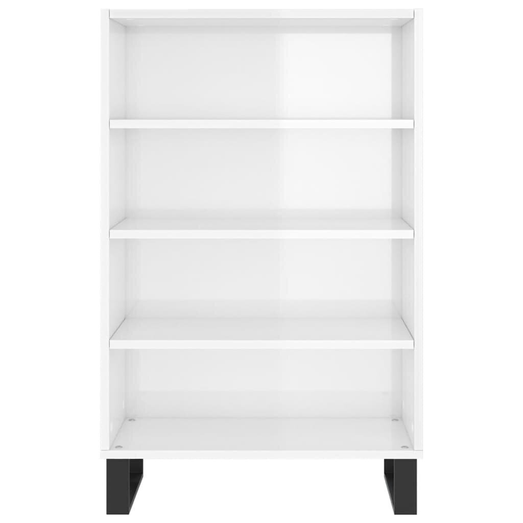 vidaXL Kaappi korkeakiilto valkoinen 57x35x90 cm tekninen puu hinta ja tiedot | Lipastot | hobbyhall.fi