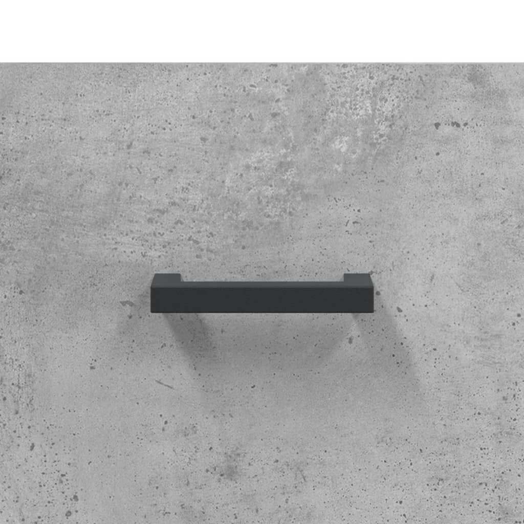 vidaXL Yöpöydät 2 kpl betoninharmaa 40x35x47,5 cm tekninen puu hinta ja tiedot | Yöpöydät | hobbyhall.fi