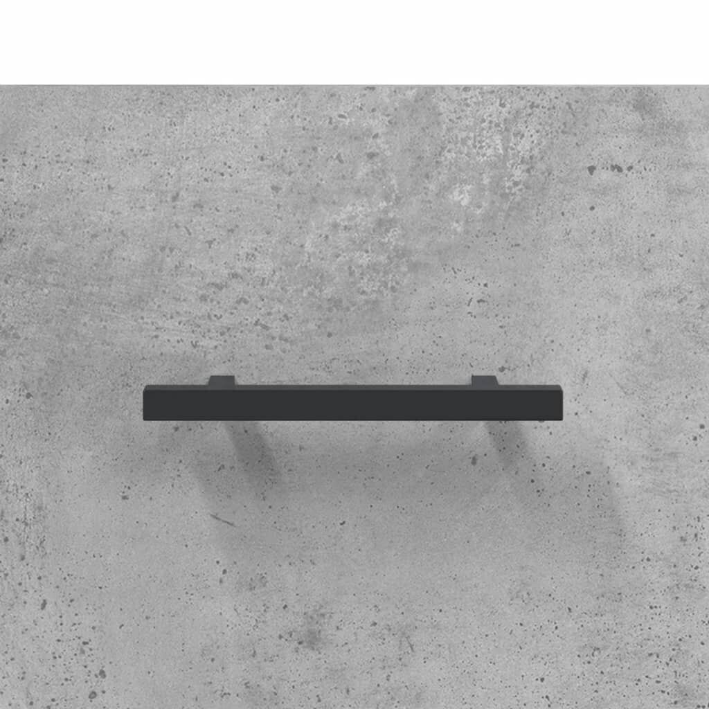 vidaXL Yöpöydät 2 kpl betoninharmaa 40x35x47,5 cm tekninen puu hinta ja tiedot | Yöpöydät | hobbyhall.fi