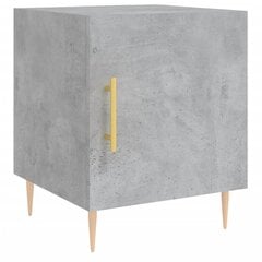 vidaXL Yöpöytä betoninharmaa 40x40x50 cm tekninen puu hinta ja tiedot | Yöpöydät | hobbyhall.fi