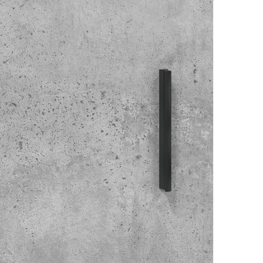 vidaXL Yöpöytä betoninharmaa 40x40x50 cm tekninen puu hinta ja tiedot | Yöpöydät | hobbyhall.fi