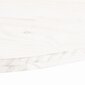 vidaXL Pöytälevy valkoinen 80x40x2,5 cm täysi mänty ovaali hinta ja tiedot | Pöytälevyt | hobbyhall.fi