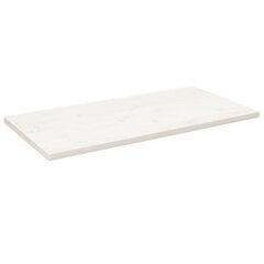 vidaXL Pöytälevy valkoinen 100x50x2,5 cm täysi mänty suorakaide hinta ja tiedot | Pöytälevyt | hobbyhall.fi