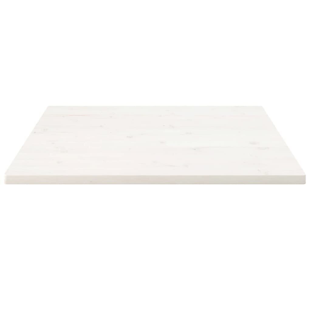 vidaXL Pöytälevy valkoinen 90x90x2,5 cm täysi mänty neliö hinta ja tiedot | Pöytälevyt | hobbyhall.fi