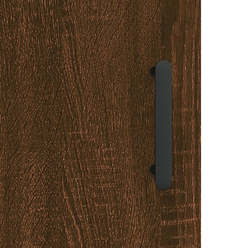 vidaXL Kaappi ruskea tammi 69,5x31x115 cm tekninen puu hinta ja tiedot | Lipastot | hobbyhall.fi