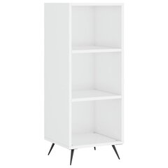 vidaXL Hyllykaappi korkeakiilto valkoinen 34,5x32,5x90 cm tekninen puu hinta ja tiedot | Olohuoneen kaapit ja lipastot | hobbyhall.fi