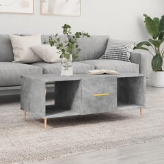 vidaXL Sohvapöytä betoninharmaa 102x50x40 cm tekninen puu hinta ja tiedot | Sohvapöydät | hobbyhall.fi