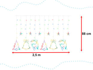 Jouluvalaisimet Led-valolla, 2,5 m hinta ja tiedot | Jouluvalot | hobbyhall.fi