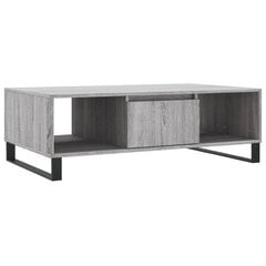 vidaXL Sohvapöytä harmaa Sonoma 104x60x35 cm tekninen puu hinta ja tiedot | Sohvapöydät | hobbyhall.fi