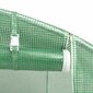 vidaXL Kasvihuone teräsrungolla vihreä 8 m² 4x2x2 m hinta ja tiedot | Kasvihuoneet | hobbyhall.fi