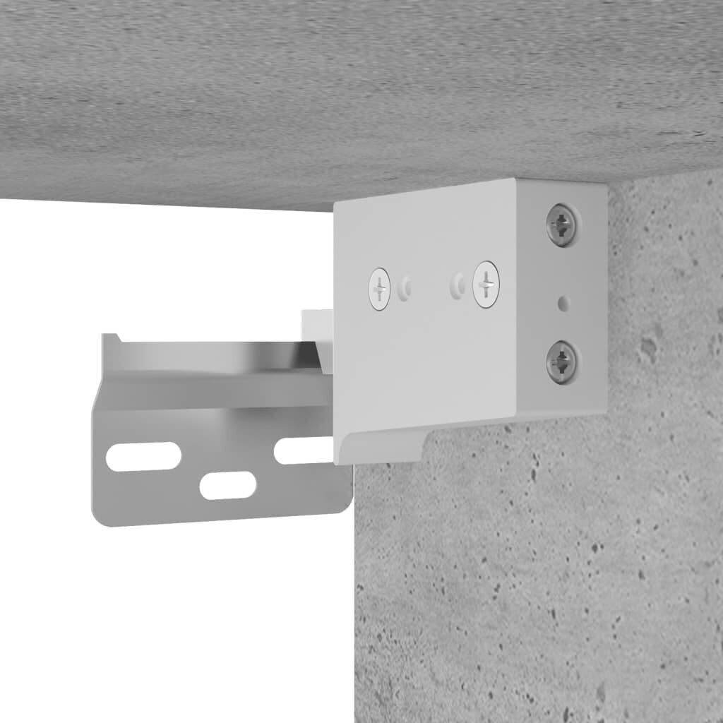 vidaXL Seinäkaappi betoninharmaa 60x36,5x35 cm tekninen puu hinta ja tiedot | Kylpyhuonekaapit | hobbyhall.fi