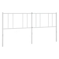 vidaXL Metallinen sängynpääty valkoinen 180 cm hinta ja tiedot | Sängyt | hobbyhall.fi