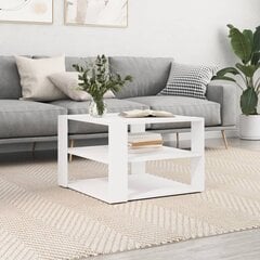 vidaXL Sohvapöytä valkoinen 59,5x59,5x40 cm tekninen puu hinta ja tiedot | Sohvapöydät | hobbyhall.fi