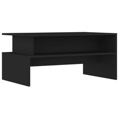 vidaXL Sohvapöytä musta 90x55x42,5 cm tekninen puu hinta ja tiedot | Sohvapöydät | hobbyhall.fi