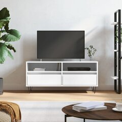 vidaXL TV-taso korkeakiilto valkoinen 100x34,5x44,5 cm tekninen puu hinta ja tiedot | TV-tasot | hobbyhall.fi