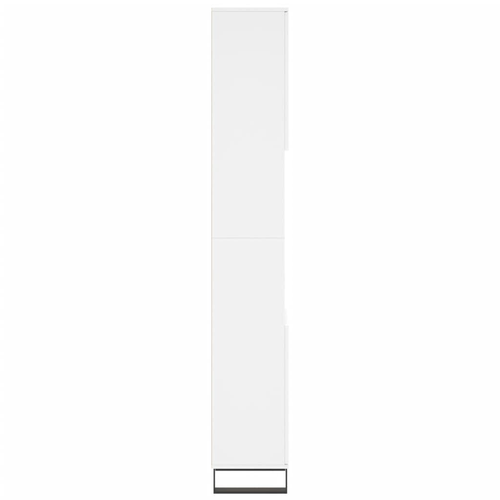 vidaXL Kylpyhuoneen kaappi valkoinen 30x30x190 cm tekninen puu hinta ja tiedot | Kylpyhuonekaapit | hobbyhall.fi