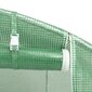 vidaXL Kasvihuone teräsrungolla vihreä 24 m² 8x3x2 m hinta ja tiedot | Kasvihuoneet | hobbyhall.fi