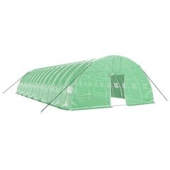 vidaXL Kasvihuone teräsrungolla vihreä 84 m² 14x6x2,85 m hinta ja tiedot | Kasvihuoneet | hobbyhall.fi