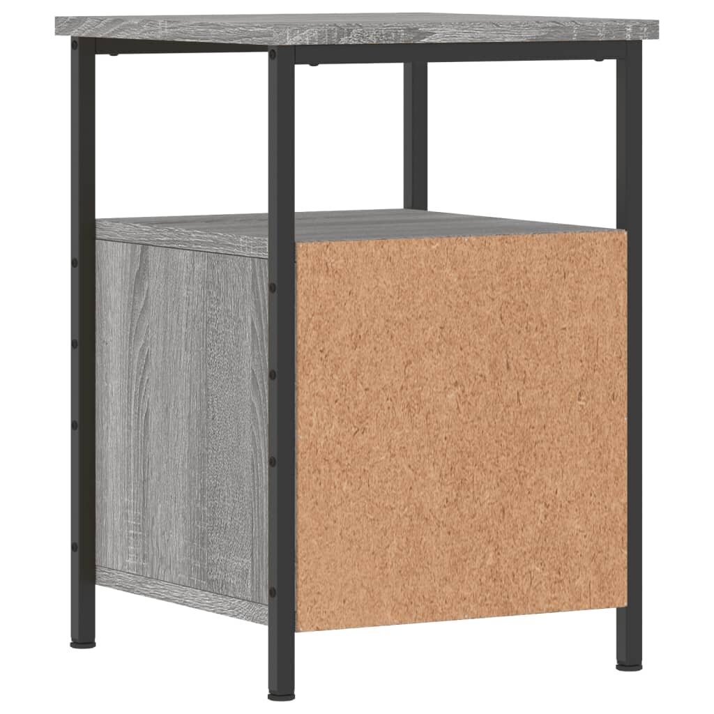 vidaXL Yöpöydät 2 kpl harmaa Sonoma 34x35,5x50 cm tekninen puu hinta ja tiedot | Yöpöydät | hobbyhall.fi