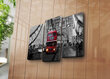 Kolmiosainen taulu The Red Bus in London hinta ja tiedot | Taulut | hobbyhall.fi