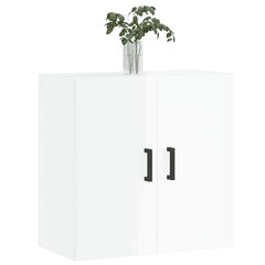 vidaXL Seinäkaappi korkeakiilto valkoinen 60x31x60 cm tekninen puu hinta ja tiedot | Olohuoneen kaapit ja lipastot | hobbyhall.fi