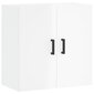 vidaXL Seinäkaappi korkeakiilto valkoinen 60x31x60 cm tekninen puu hinta ja tiedot | Olohuoneen kaapit ja lipastot | hobbyhall.fi