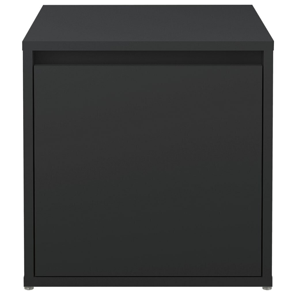 vidaXL Säilytyslaatikko musta 40,5x40x40 cm tekninen puu hinta ja tiedot | Säilytyslaatikot ja -korit | hobbyhall.fi
