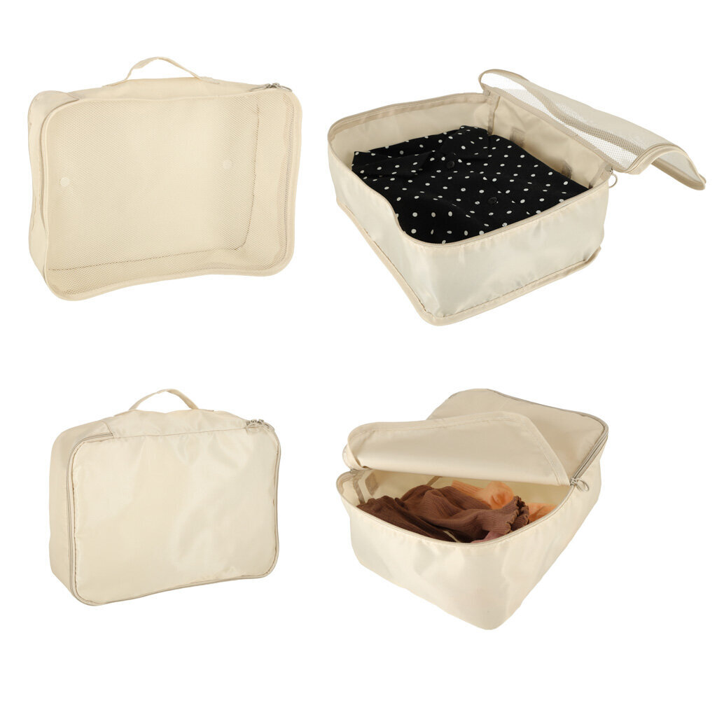 Pakkauskuutiot Travel Set, 8 kpl, beige hinta ja tiedot | Matkalaukut ja matkakassit | hobbyhall.fi