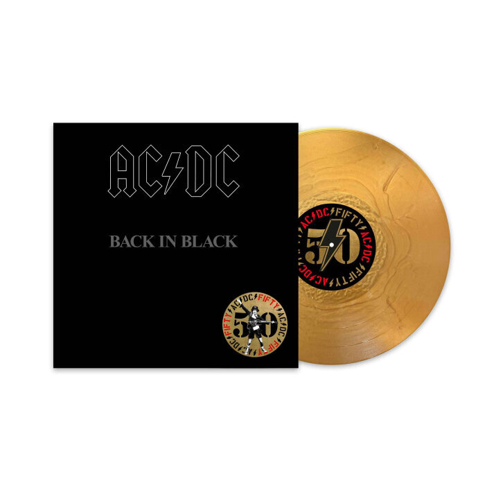 Vinyylilevy LP AC/DC - Back In Black, Gold Nugget Vinyl, Limited Edition, 180g, + Artwork Print, 50th Anniversary, Remastered hinta ja tiedot | Vinyylilevyt, CD-levyt, DVD-levyt | hobbyhall.fi